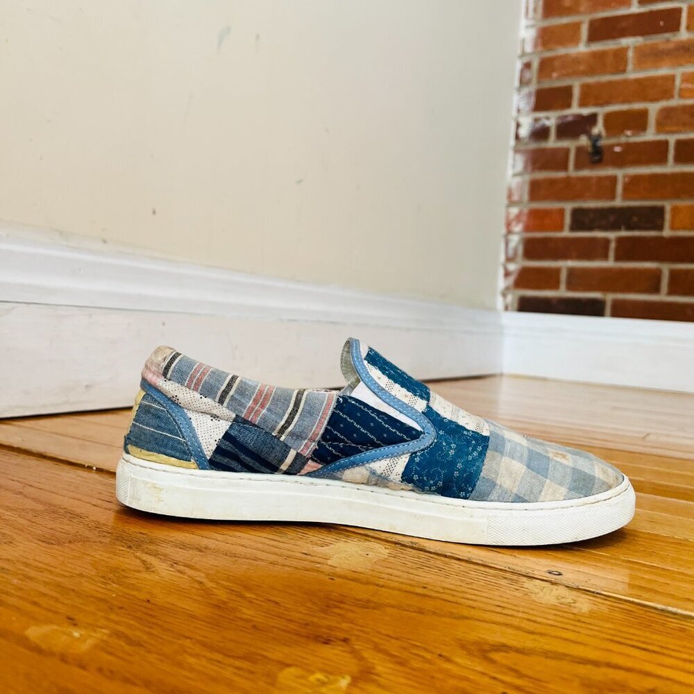 Farewell Frances Vintage Quilted Blanket Shoes Sneakers Size 8 - Picture 2 of 9